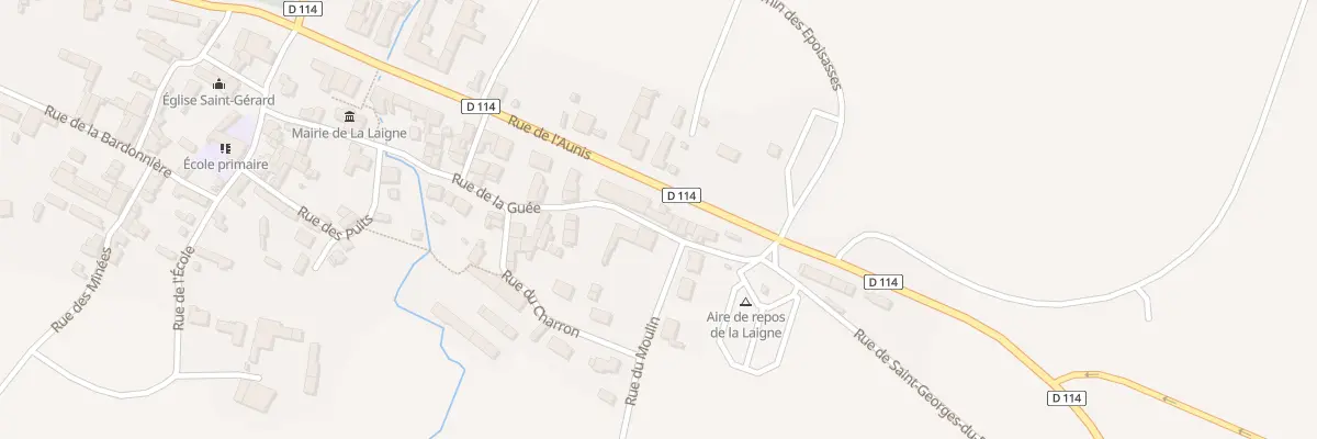 Plan du 23A Rue de la Guée à La Laigne