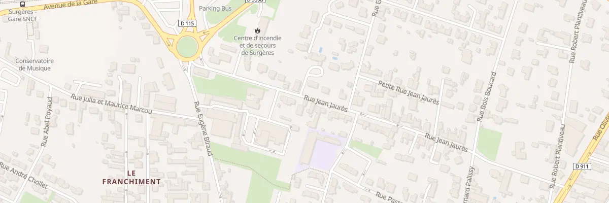 Plan du 38A Rue Jean Jaurès à Surgères