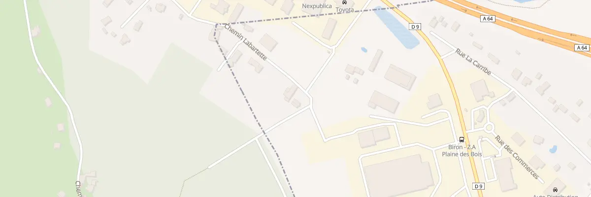 Plan du 1 Che Labartette à Biron