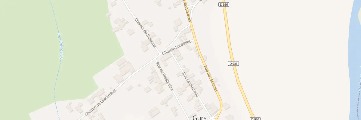 Plan du 10 Rue Lacaussade à Gurs