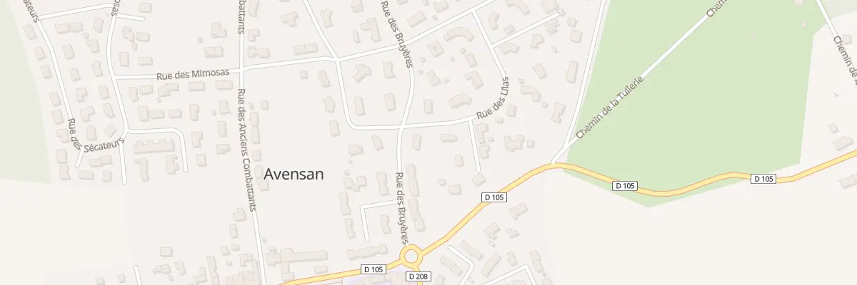 Plan du 13 Rue des Bruyères à Avensan
