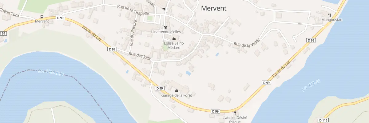 Plan du 23 Rue des juifs à Mervent
