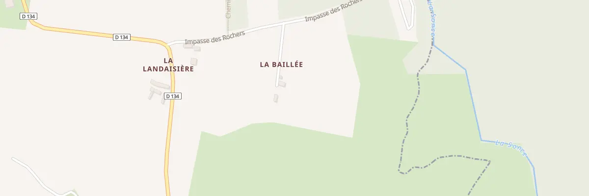 Plan du 5340 La Landaisiere à Saint-Georges-de-Rouelley