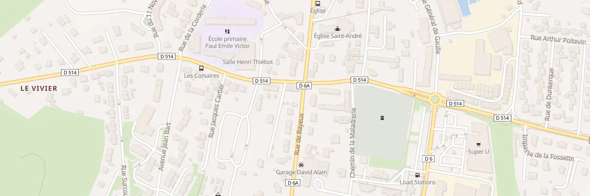 Plan du 2 Rue de Bayeux à Port-en-Bessin-Huppain