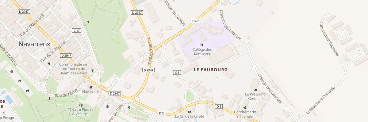 Plan du 9101 Saint Germain à Navarrenx