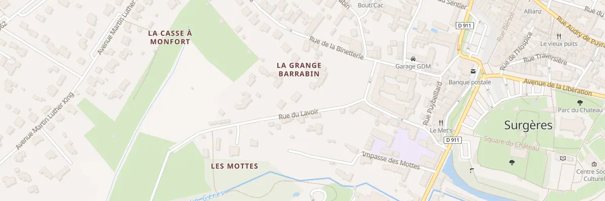 Plan du 1 Rue du Lavoir à Surgères