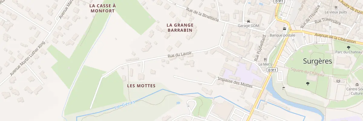 Plan du 8 Rue du Lavoir à Surgères