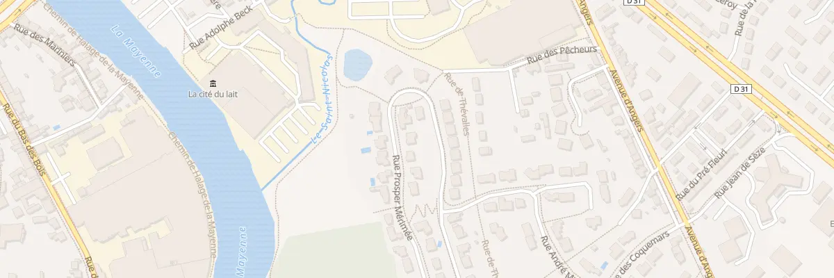 Plan du 31 Rue Prosper Mérimée à Laval