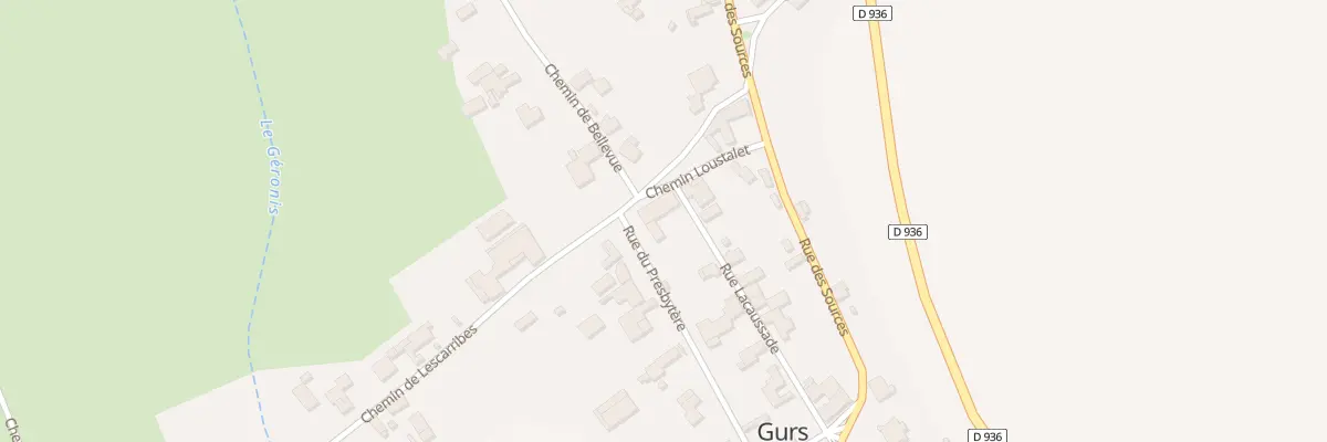 Plan du 9 Rue Lacaussade à Gurs