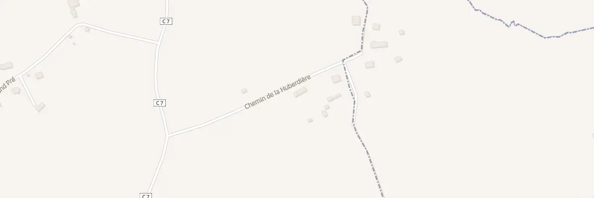 Plan du 2 Che de la Huberdière à Saint-Quentin-les-Chardonnets