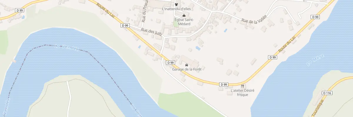 Plan du 36 Rte du Lac à Mervent