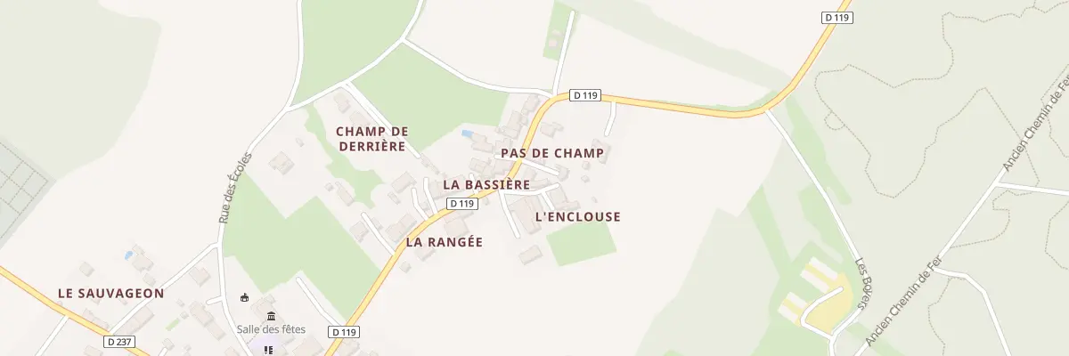 Plan du 34 Rue de l’Hôtel de Ville aux Essards