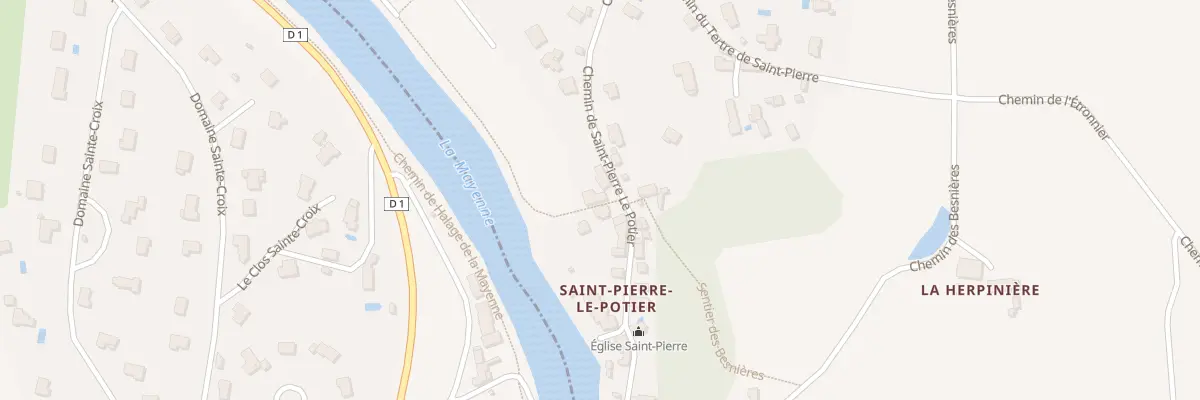Plan du 366 Che de Saint Pierre Le Potier à Laval