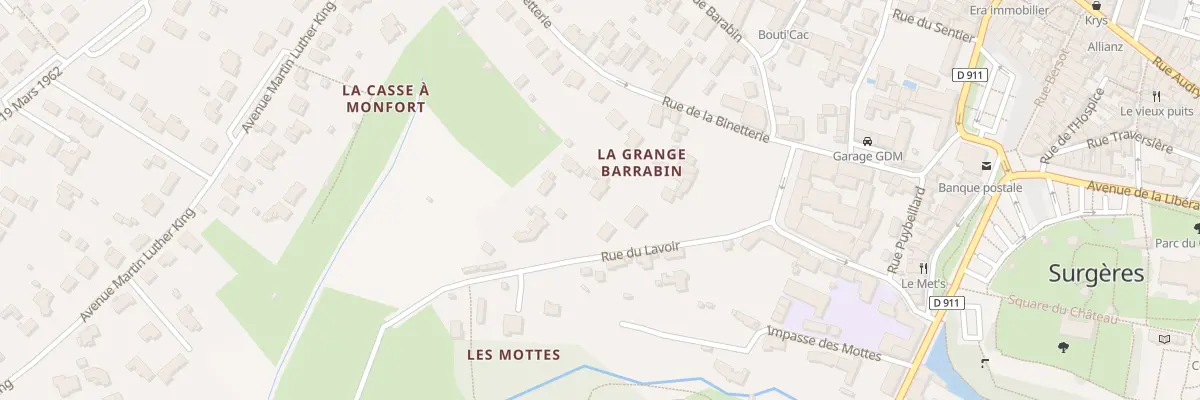 Plan du 1B Rue du Lavoir à Surgères