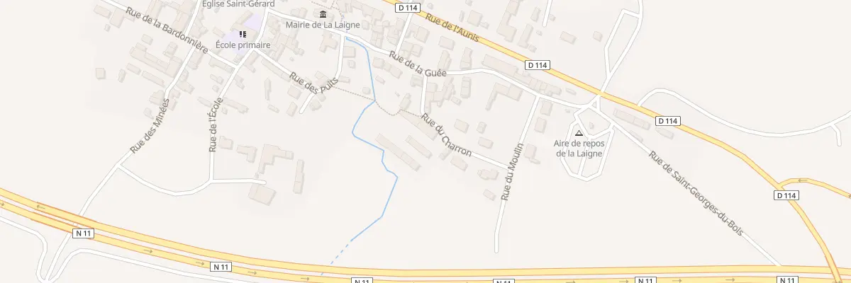 Plan du 10 Rue du Charron à La Laigne