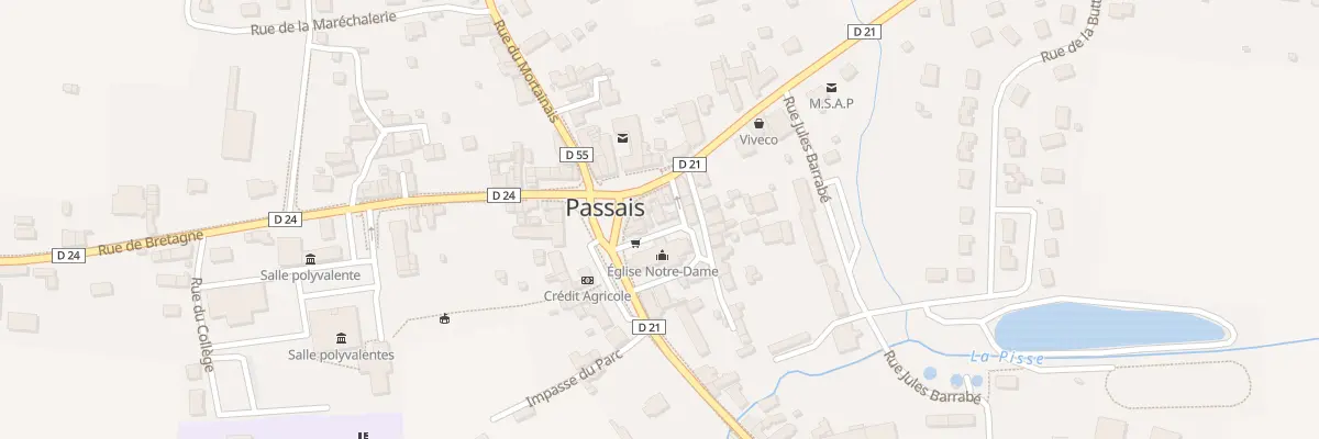Plan du 3 Rue du Marché à Passais Villages