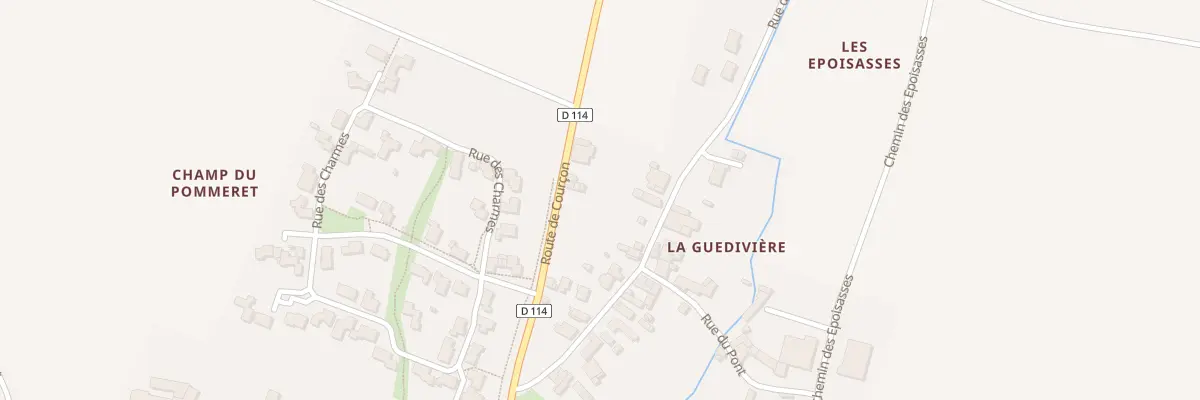 Plan du 18 Rte de Courçon à La Laigne