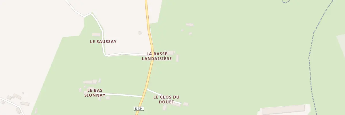 Plan du 5054 La Landaisiere à Saint-Georges-de-Rouelley