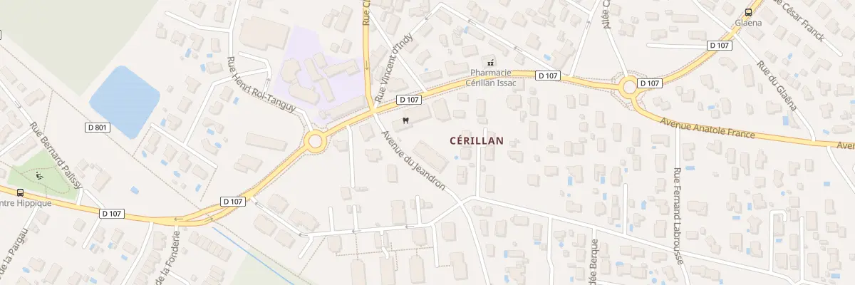 Plan du 8 Av du Jeandron à Saint-Médard-en-Jalles