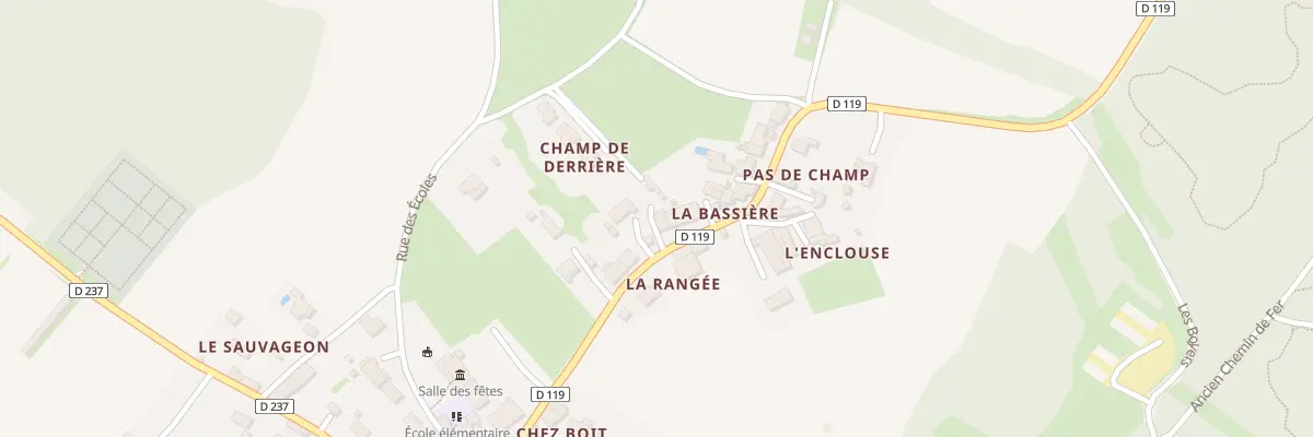Plan du 25 Rue de l’Hôtel de Ville aux Essards