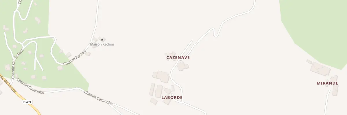Plan du 825 Che Casanobe à Lanne-en-Barétous