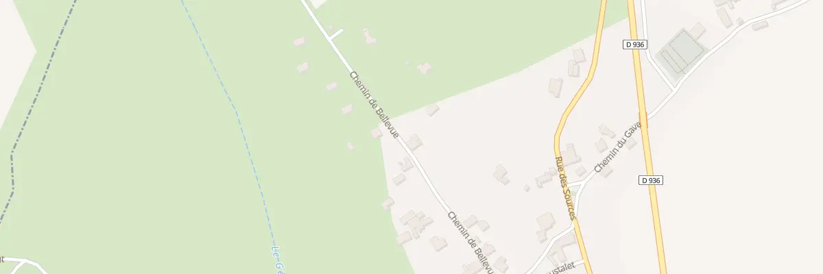 Plan du 8 Che de Bellevue à Sus