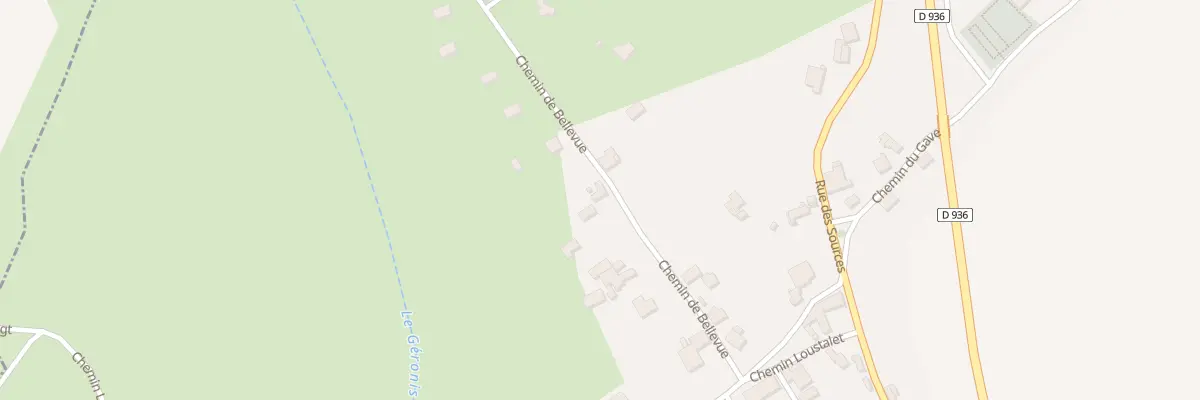 Plan du 5 Che de Bellevue à Gurs