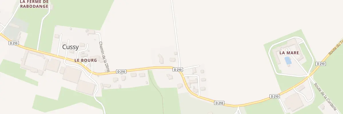 Plan du 46 Rte du Tronquay à Cussy