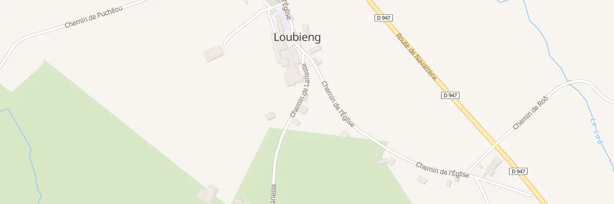 Plan du 65 Che de Larieste à Loubieng