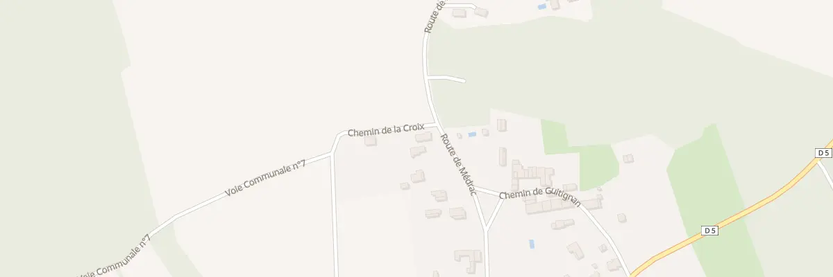 Plan du 2 Che de la Croix à Moulis-en-Médoc