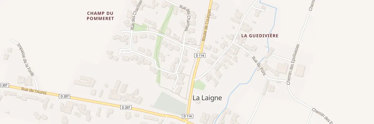 Plan du 3 Rue des Frênes à La Laigne