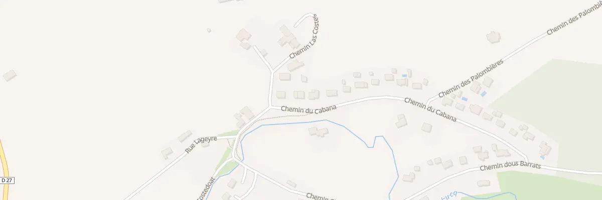 Plan du 3 Che du Cabana à Méritein