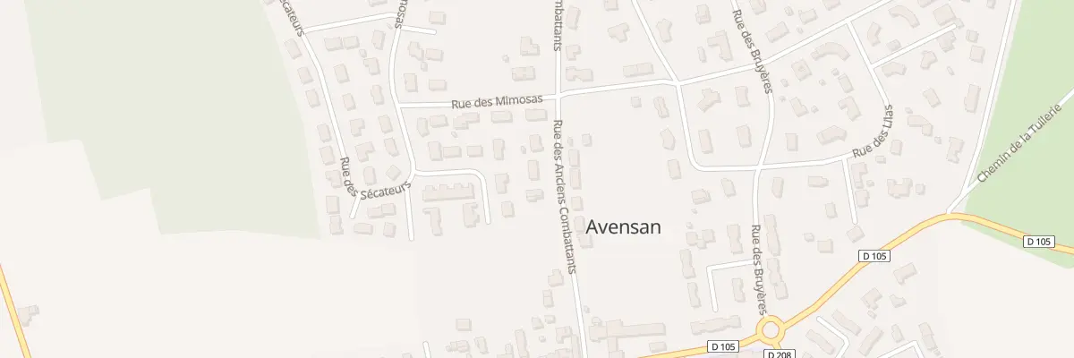 Plan du 20 Rue des Anciens Combattants à Avensan