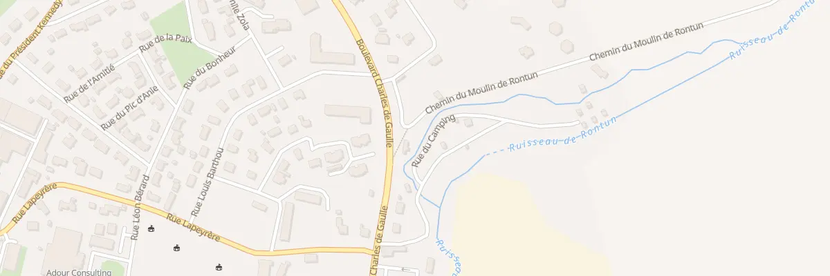 Plan du 139 Che du Moulin De Rontun à Orthez