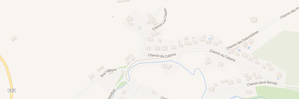 Plan du 1 Che du Cabana à Méritein