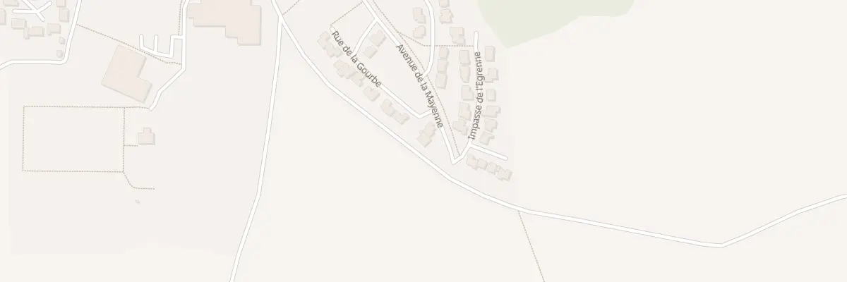 Plan du 18 Rue de la Gourbe à L’Huisserie
