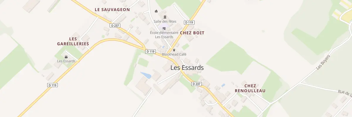 Plan du 3 Rue de la Gare aux Essards