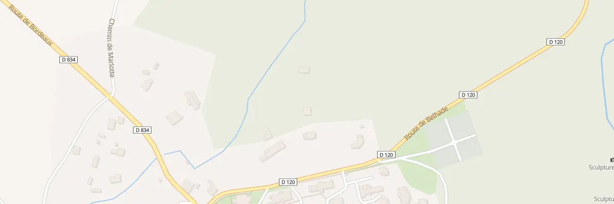 Plan du 241 Rte de Belhade à Moustey