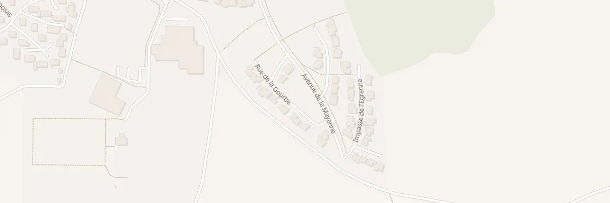 Plan du 13 Rue de la Gourbe à L’Huisserie