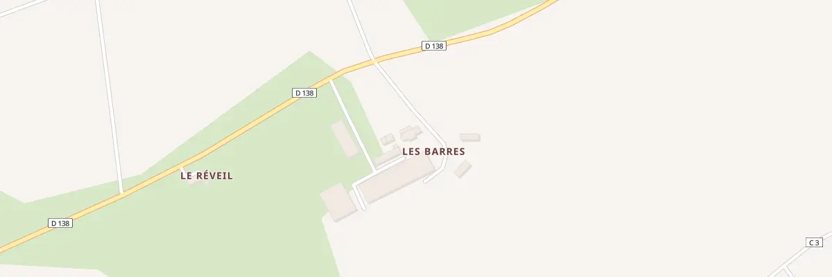 Plan du 2 Les Barres à Châtillon-sur-Colmont
