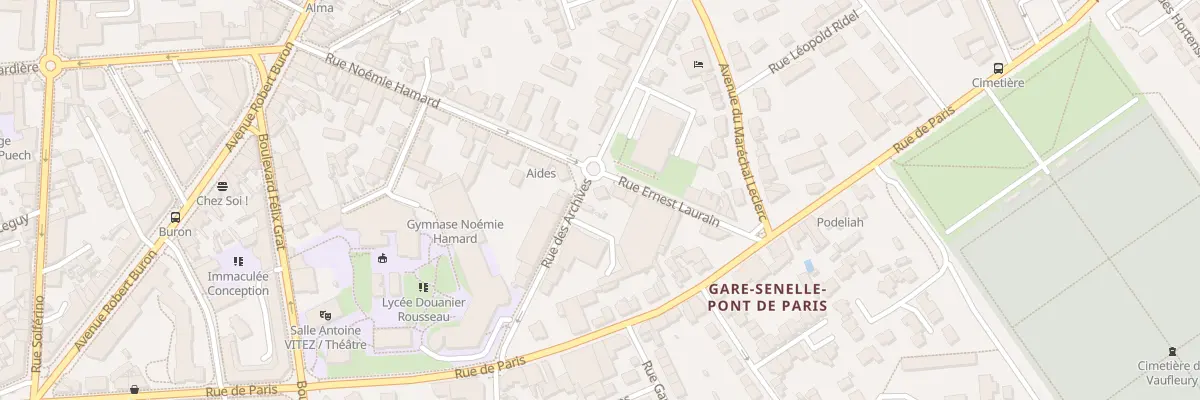 Plan du 2 Pl des Archives à Laval