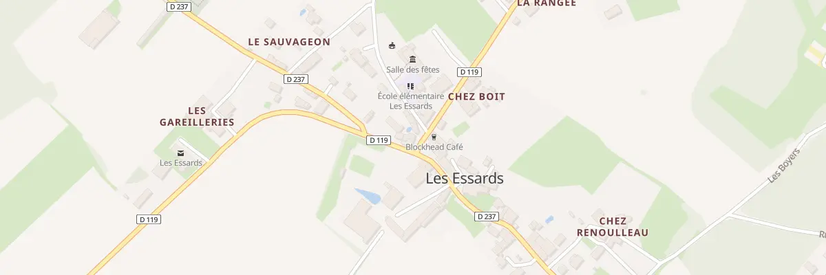 Plan du 3 Rue de l’Hôtel de Ville aux Essards