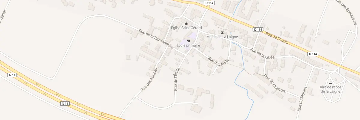 Plan du 8 Rue de l’Ecole à La Laigne