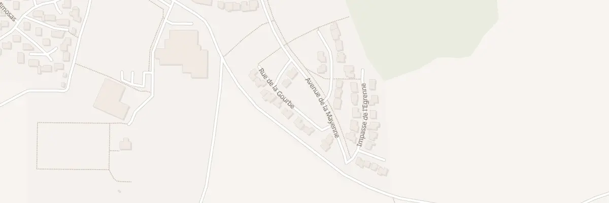 Plan du 11 Rue de la Gourbe à L’Huisserie