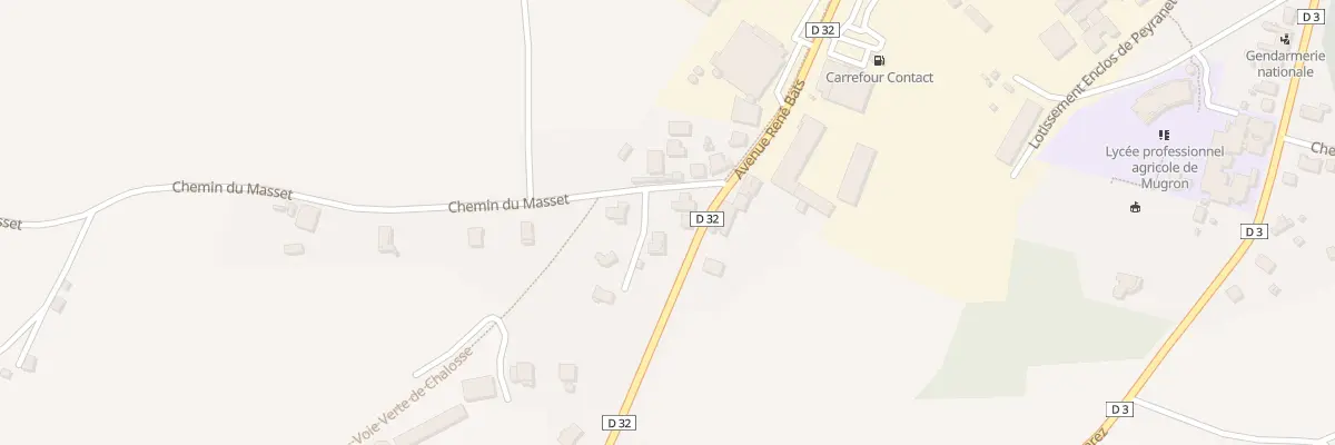 Plan du 30 Rte de Montfort à Mugron