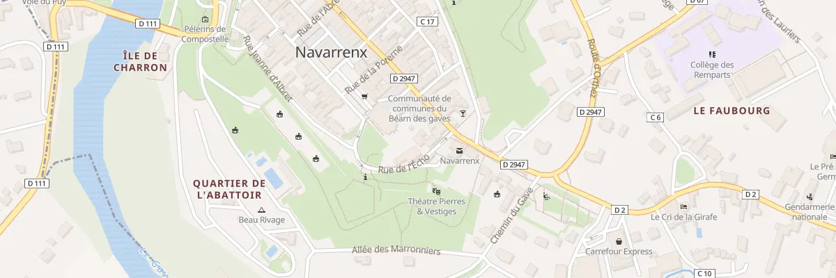 Plan du 3 Rue de l’Echo à Navarrenx