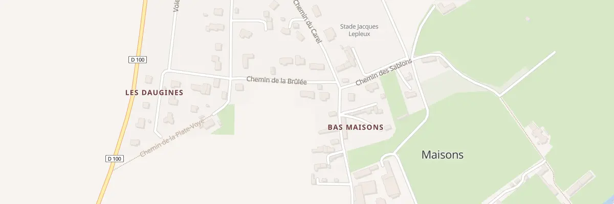 Plan du 1 Che de la Brûlée à Maisons