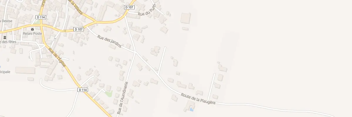 Plan du 3 Rte de la Piaugère à La Devise