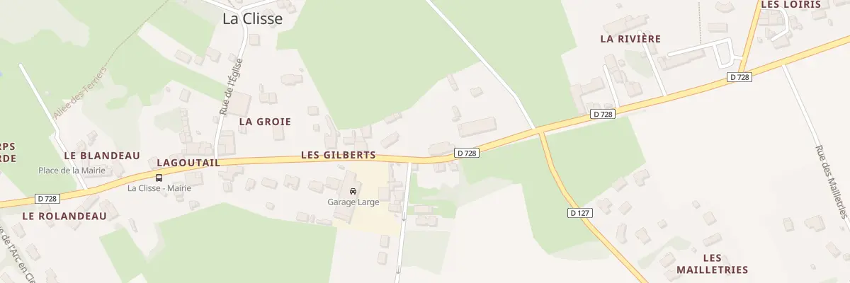Plan du 40 Rte de Marennes Oléron à La Clisse
