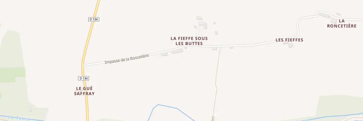 Plan du 5037B La Fieffe sous les Buttes à Saint-Georges-de-Rouelley